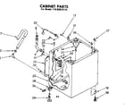 Kenmore 11082015110 cabinet parts diagram