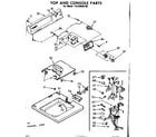 Kenmore 11082020100 top & console parts diagram