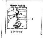 Kenmore 11082045110 pump parts diagram
