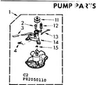 Kenmore 11082050610 pump parts diagram