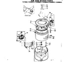 Kenmore 11082050410 tub and basket parts diagram
