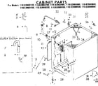 Kenmore 11082060600 cabinet parts diagram