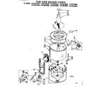 Kenmore 11082070600 tub and basket parts diagram