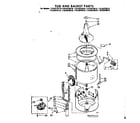 Kenmore 11083070110 tub and basket parts diagram