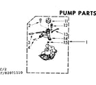 Kenmore 11083071210 pump parts diagram