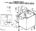Kenmore 11083071810 cabinet parts diagram