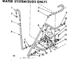 Kenmore 11082072600 water system suds only diagram