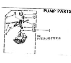 Kenmore 11083072210 pump parts diagram