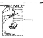 Kenmore 11083074600 pump parts diagram