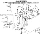 Kenmore 11082074110 cabinet parts diagram