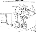 Kenmore 11082074420 cabinet parts diagram