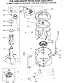 Tub and basket parts non-suds only