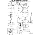 Kenmore 11082074430 tub and basket parts suds only diagram