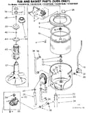Tub and basket parts suds only