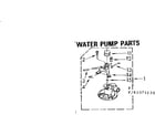 Kenmore 11082074630 water pump parts diagram