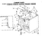 Kenmore 11082074630 cabinet parts diagram