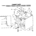 Kenmore 11082074630 cabinet parts diagram