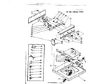 Kenmore 11083075200 top and console parts diagram