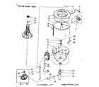 Kenmore 11083075100 tub and basket parts diagram