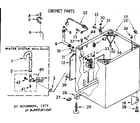 Kenmore 11083075200 cabinet parts diagram
