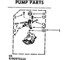 Kenmore 11083075210 pump parts diagram