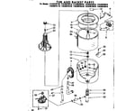 Kenmore 11083075410 tub and basket parts diagram
