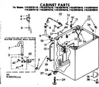 Kenmore 11083075410 cabinet parts diagram