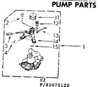 Kenmore 11083075120 pump parts diagram