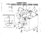 Kenmore 11083075120 cabinet parts diagram