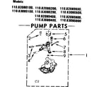 Kenmore 11082080100 pump parts diagram