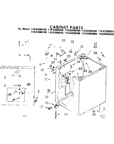 Cabinet parts