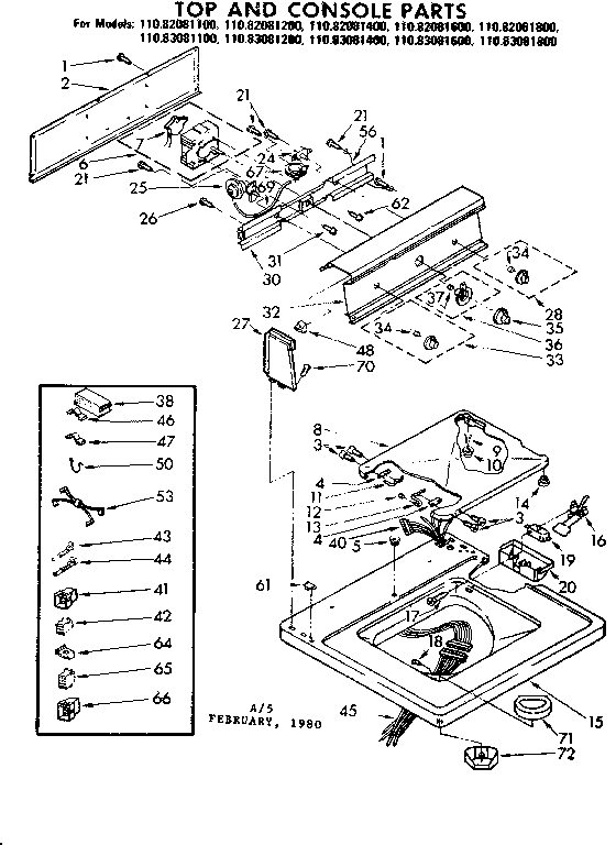 TOP AND CONSOLE PARTS