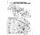 Kenmore 11083082600 top and console parts diagram