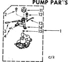 Kenmore 11083082600 pump parts diagram