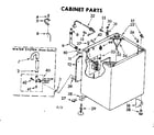 Kenmore 11083082600 cabinet parts diagram