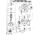 Kenmore 11083082810 tub and basket parts diagram