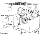 Kenmore 11083082110 cabinet parts diagram