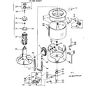 Kenmore 11083094200 tub and basket parts diagram