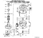 Kenmore 11082094620 tub and basket parts diagram