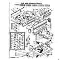 Kenmore 11082094430 top and console parts diagram