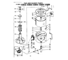 Kenmore 11082094430 tub and basket parts diagram