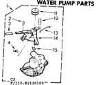 Kenmore 11082120100 water pump parts diagram