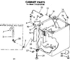 Kenmore 11082120100 cabinet parts diagram