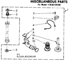 Kenmore 11082120100 miscellaneous parts diagram