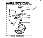 Kenmore 11082120110 water pump parts diagram