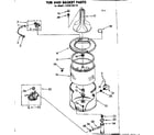 Kenmore 11082120110 tub and basket parts diagram