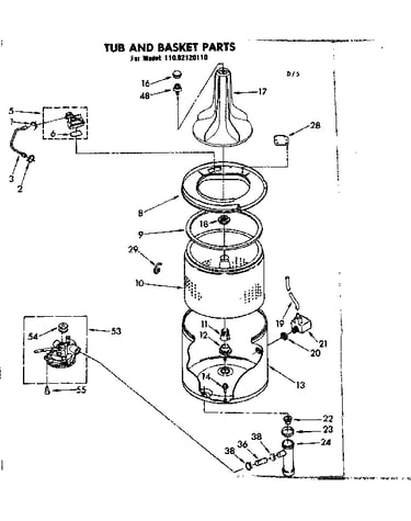 Tub and basket parts