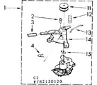 Kenmore 11082120120 water pump parts diagram