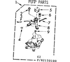 Kenmore 11082150100 pump assembly diagram