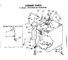 Kenmore 11082150100 cabinet parts diagram